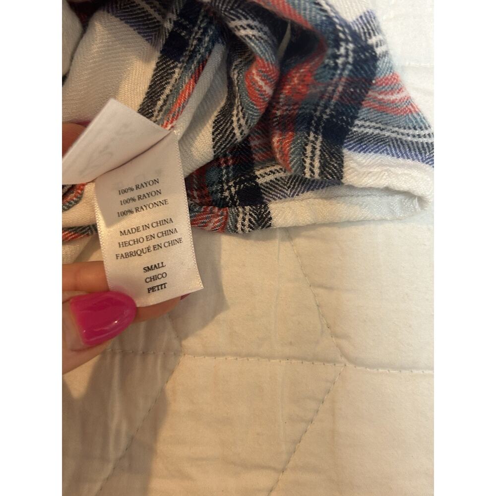 Rails Hunter Plaid Button Down Shirt blue red Women’s Size Small long sleeve - Picture 6 of 7